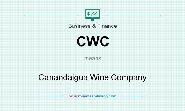 What does CWC mean? It stands for Canandaigua Wine Company