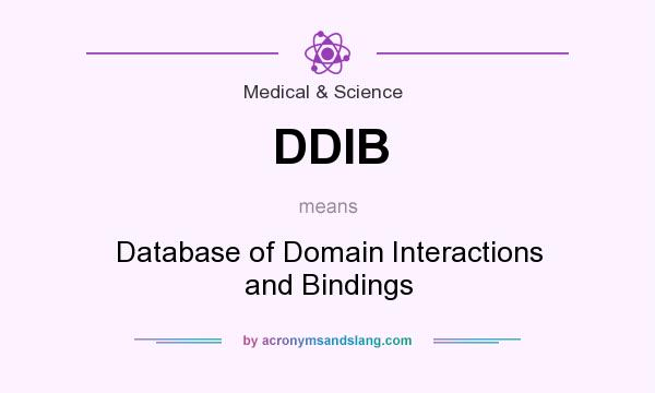 What does DDIB mean? It stands for Database of Domain Interactions and Bindings
