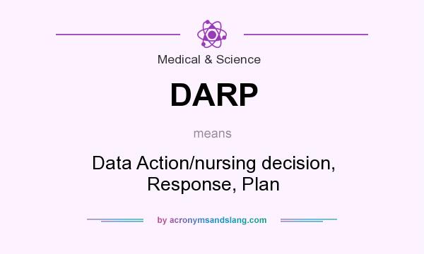 What does DARP mean? It stands for Data Action/nursing decision, Response, Plan