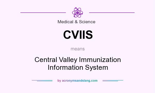 What does CVIIS mean? It stands for Central Valley Immunization Information System