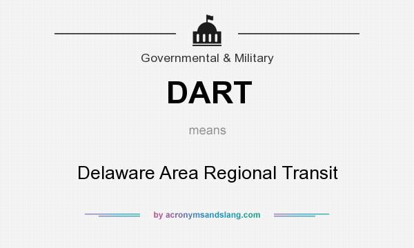 What does DART mean? It stands for Delaware Area Regional Transit