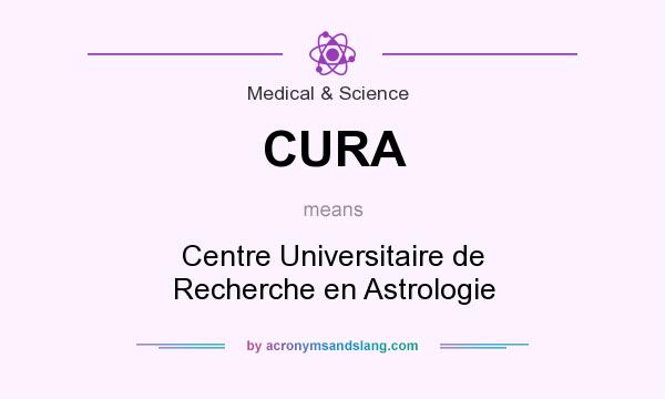 What does CURA mean? It stands for Centre Universitaire de Recherche en Astrologie