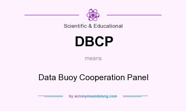 What does DBCP mean? It stands for Data Buoy Cooperation Panel