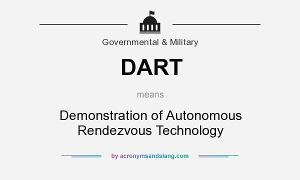 What does DART mean? It stands for Demonstration of Autonomous Rendezvous Technology