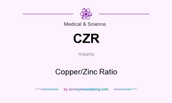 What does CZR mean? It stands for Copper/Zinc Ratio