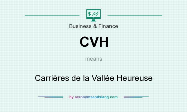 What does CVH mean? It stands for Carrières de la Vallée Heureuse