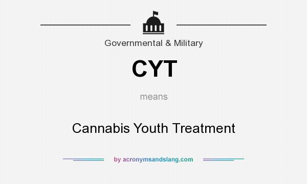 What does CYT mean? It stands for Cannabis Youth Treatment