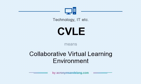 What does CVLE mean? It stands for Collaborative Virtual Learning Environment