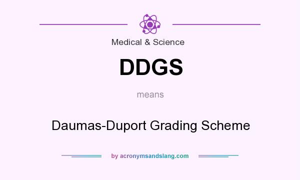 What does DDGS mean? It stands for Daumas-Duport Grading Scheme