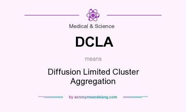 What does DCLA mean? It stands for Diffusion Limited Cluster Aggregation