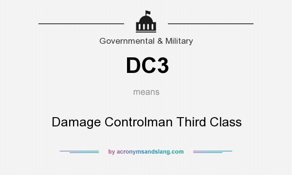 What does DC3 mean? It stands for Damage Controlman Third Class