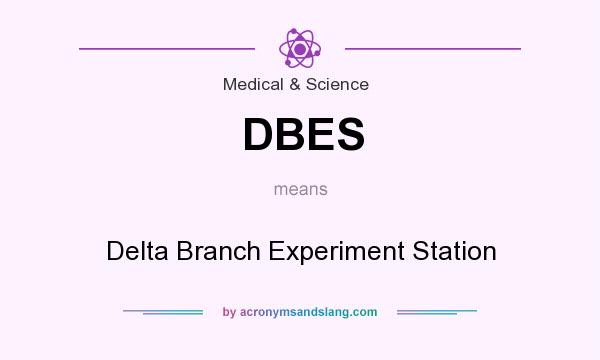 What does DBES mean? It stands for Delta Branch Experiment Station