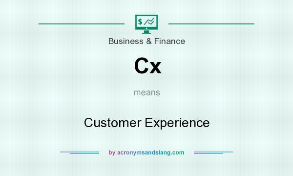What does Cx mean? It stands for Customer Experience