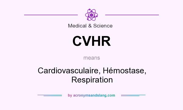 What does CVHR mean? It stands for Cardiovasculaire, Hémostase, Respiration