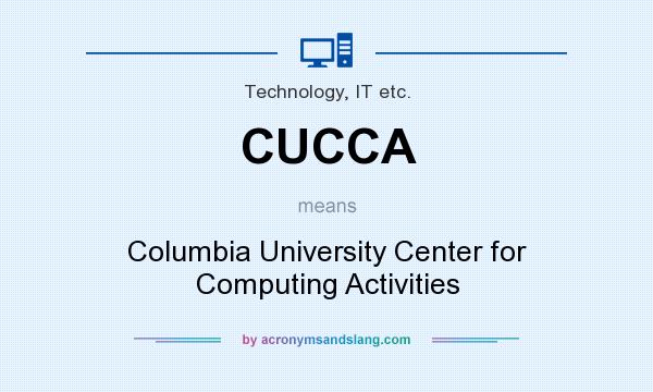 What does CUCCA mean? It stands for Columbia University Center for Computing Activities