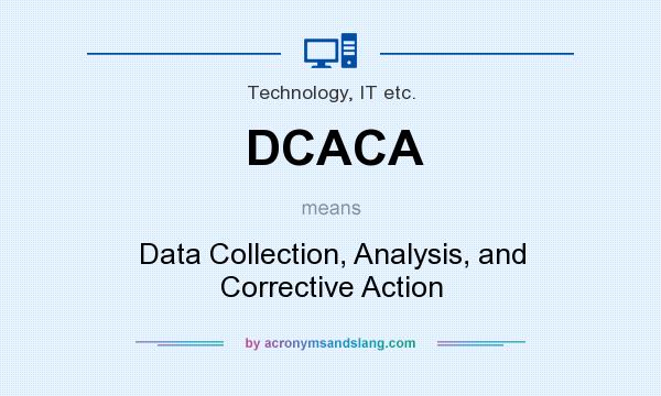 What does DCACA mean? It stands for Data Collection, Analysis, and Corrective Action