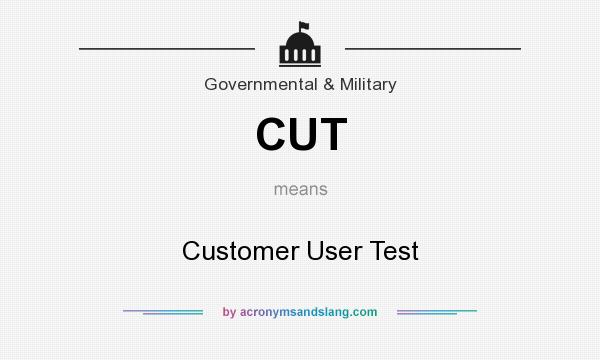 What does CUT mean? It stands for Customer User Test