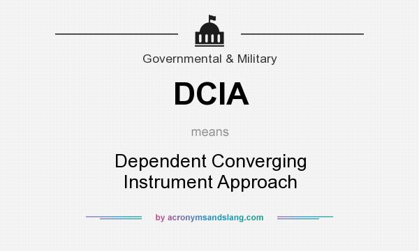What does DCIA mean? It stands for Dependent Converging Instrument Approach