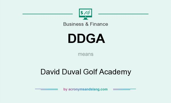 What does DDGA mean? It stands for David Duval Golf Academy