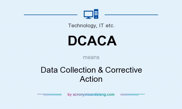 What does DCACA mean? It stands for Data Collection & Corrective Action