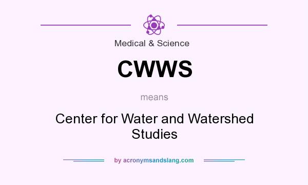 What does CWWS mean? It stands for Center for Water and Watershed Studies