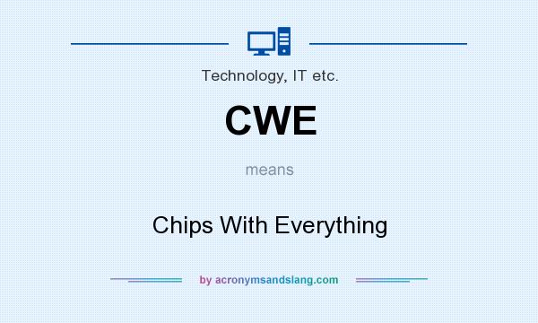 What does CWE mean? It stands for Chips With Everything