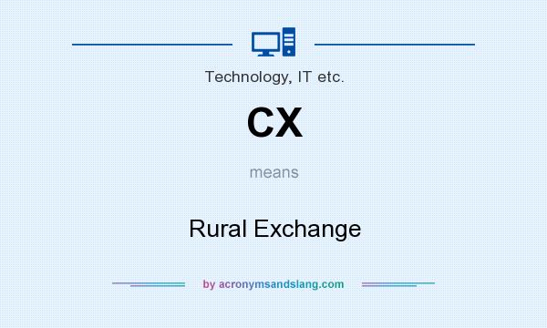 What does CX mean? It stands for Rural Exchange