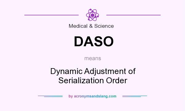 What does DASO mean? It stands for Dynamic Adjustment of Serialization Order