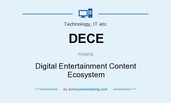 What does DECE mean? It stands for Digital Entertainment Content Ecosystem