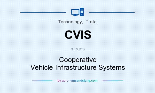 What does CVIS mean? It stands for Cooperative Vehicle-Infrastructure Systems