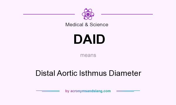What does DAID mean? It stands for Distal Aortic Isthmus Diameter