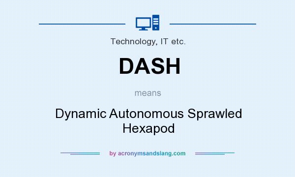 What does DASH mean? It stands for Dynamic Autonomous Sprawled Hexapod