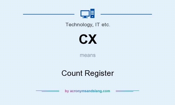 What does CX mean? It stands for Count Register