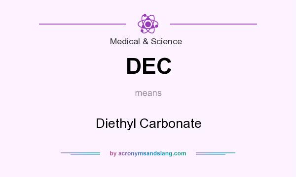 What does DEC mean? It stands for Diethyl Carbonate