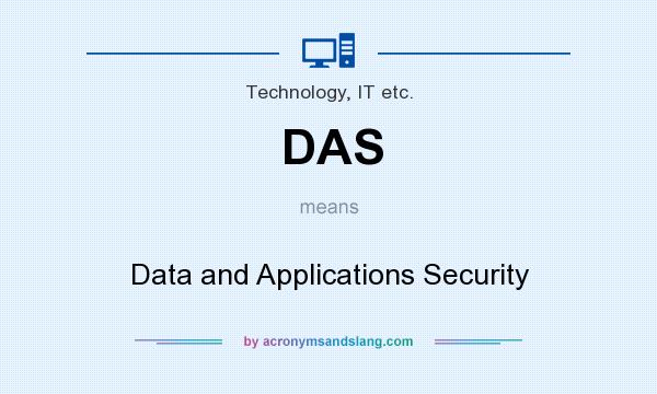 What does DAS mean? It stands for Data and Applications Security