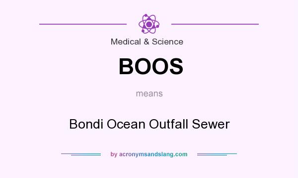 What does BOOS mean? It stands for Bondi Ocean Outfall Sewer