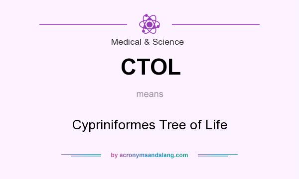What does CTOL mean? It stands for Cypriniformes Tree of Life