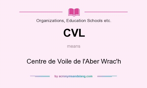 What does CVL mean? It stands for Centre de Voile de l`Aber Wrac`h