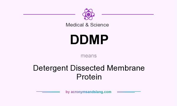 What does DDMP mean? It stands for Detergent Dissected Membrane Protein