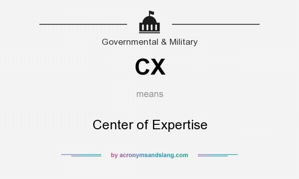 What does CX mean? It stands for Center of Expertise