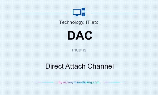What does DAC mean? It stands for Direct Attach Channel