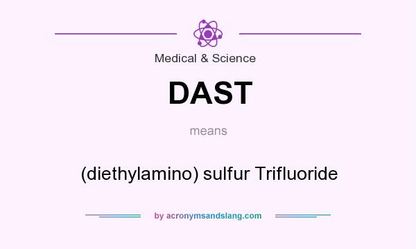 What does DAST mean? It stands for (diethylamino) sulfur Trifluoride