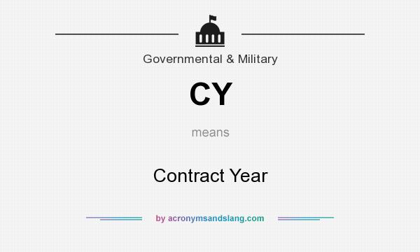 What does CY mean? It stands for Contract Year