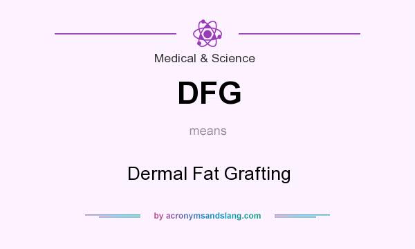 What does DFG mean? It stands for Dermal Fat Grafting