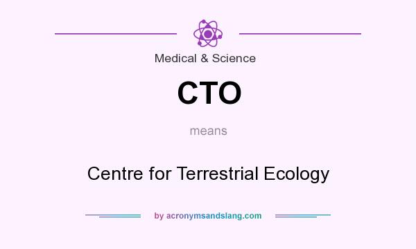What does CTO mean? It stands for Centre for Terrestrial Ecology