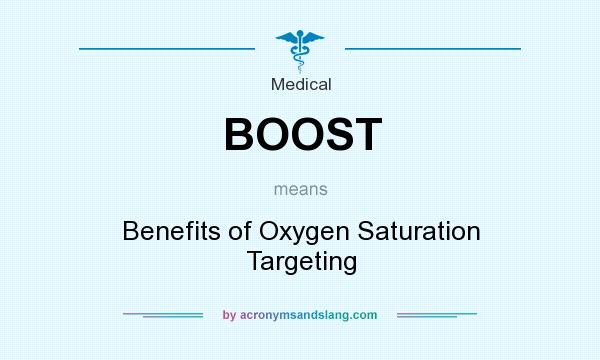 What does BOOST mean? It stands for Benefits of Oxygen Saturation Targeting