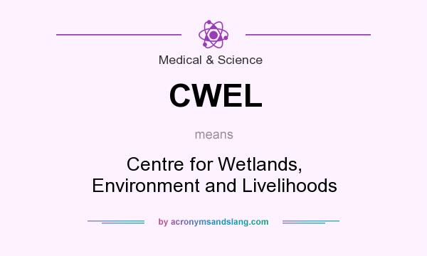 What does CWEL mean? It stands for Centre for Wetlands, Environment and Livelihoods