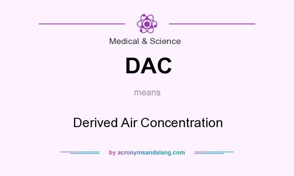 What does DAC mean? It stands for Derived Air Concentration