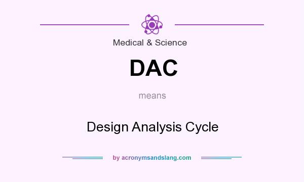 What does DAC mean? It stands for Design Analysis Cycle