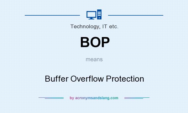 What does BOP mean? It stands for Buffer Overflow Protection